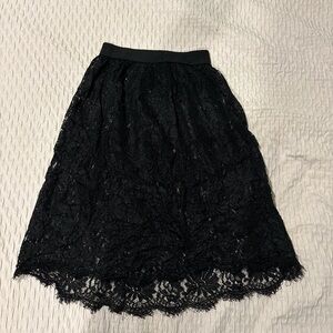 Black Lace Skirt